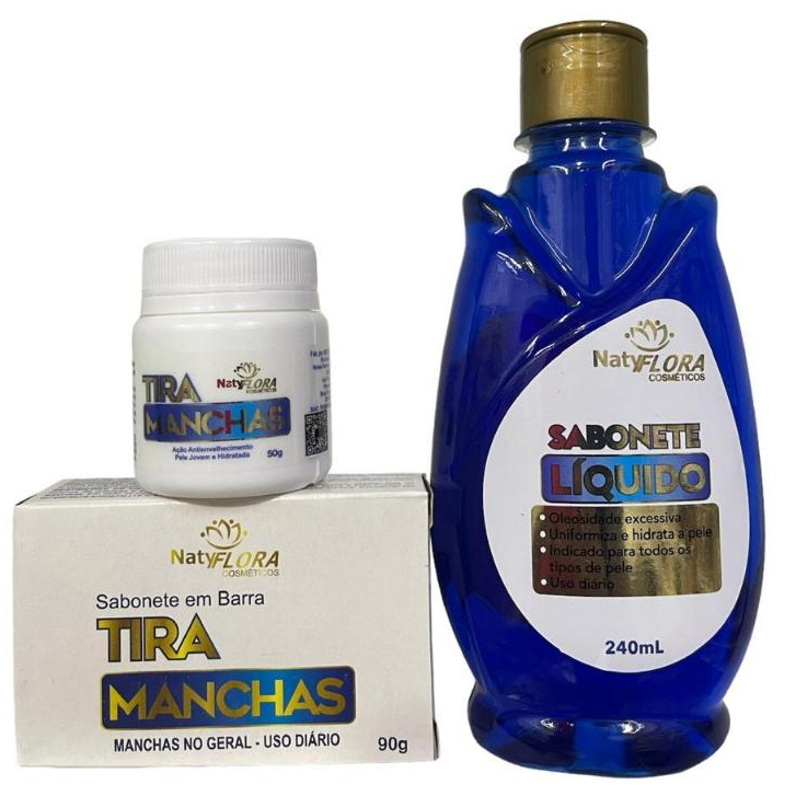 Kit Tira Manchas Clareador de Manchas Creme, Barra