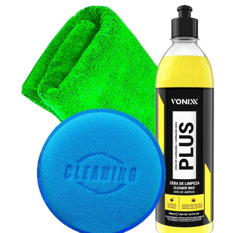 Cera Automotiva Carnaúba Plus Vonixx 500ml + Apli
