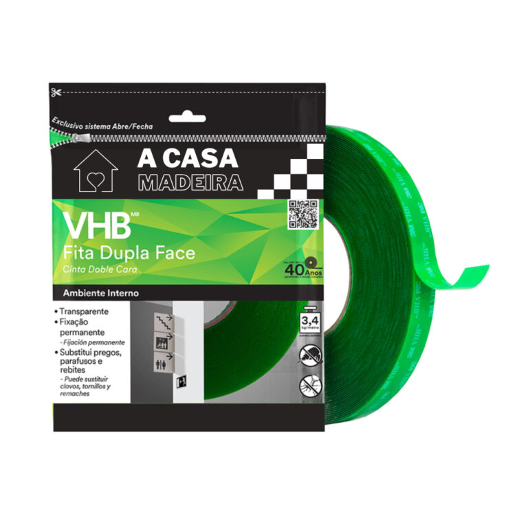 Fita Dupla Face Extra Adesiva 9mm X 20M Metros Tra