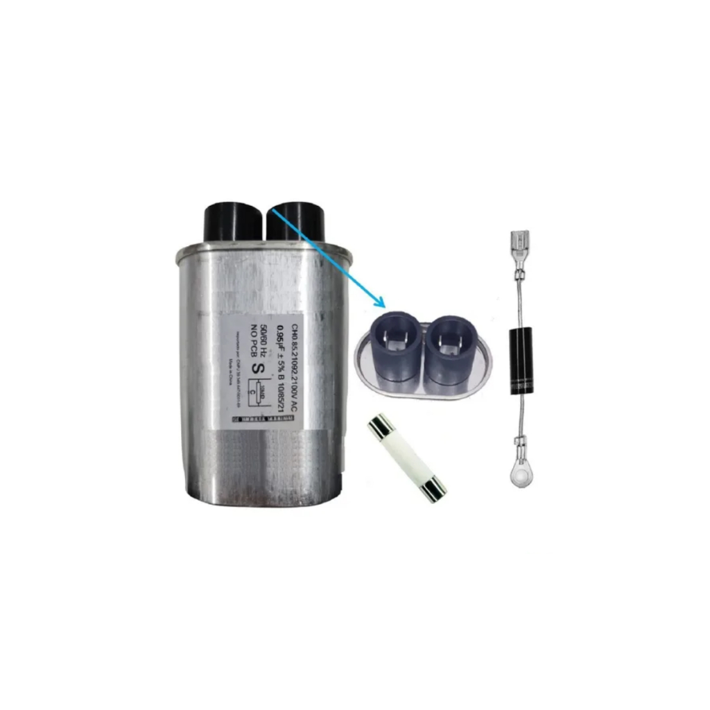 Kit Reparo Microondas Capacitor 0,95uf + Diodo + Fusivel