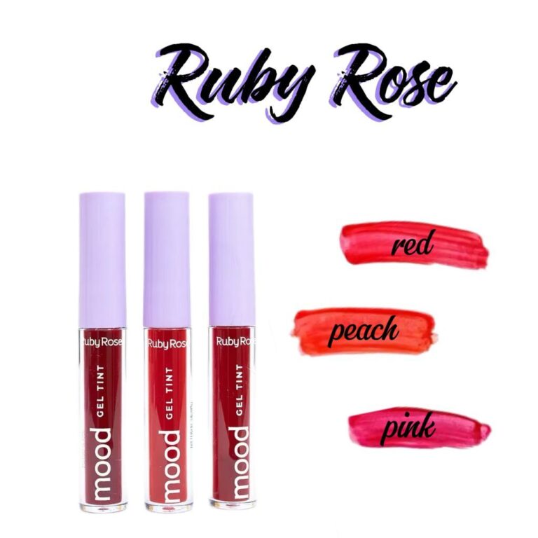 Batom Lip Tint Gel Tint Mood Ruby Rose 3ml