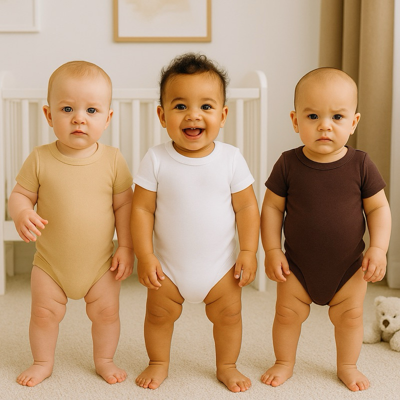 Kit 3 Peças Body  Ribana Alta Qualidade Bory Bebe