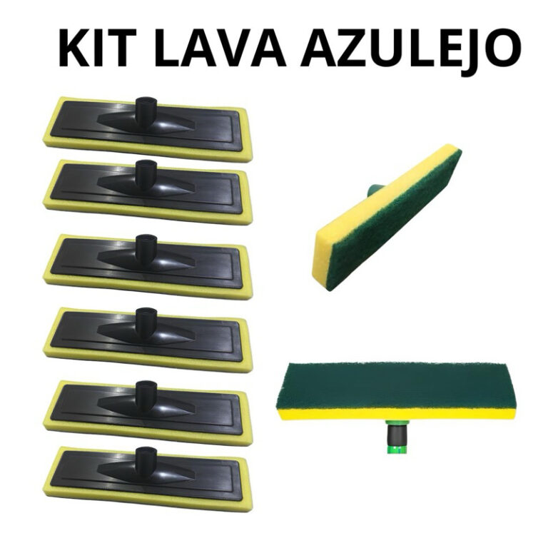Kit Esponja Lava Azulejo Abrasivo Limpa Piso Esfre