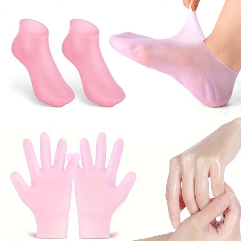 Conjunto Luva e Meia Gel Hidratante Reutilizável 