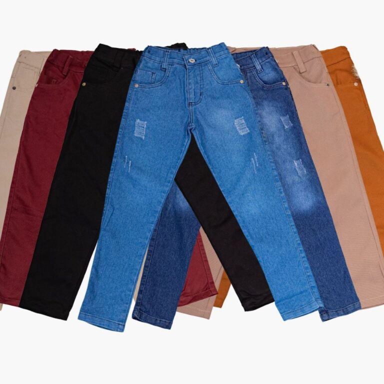 Calça Jeans Infantil e Juvenil Masculina Brim Soc