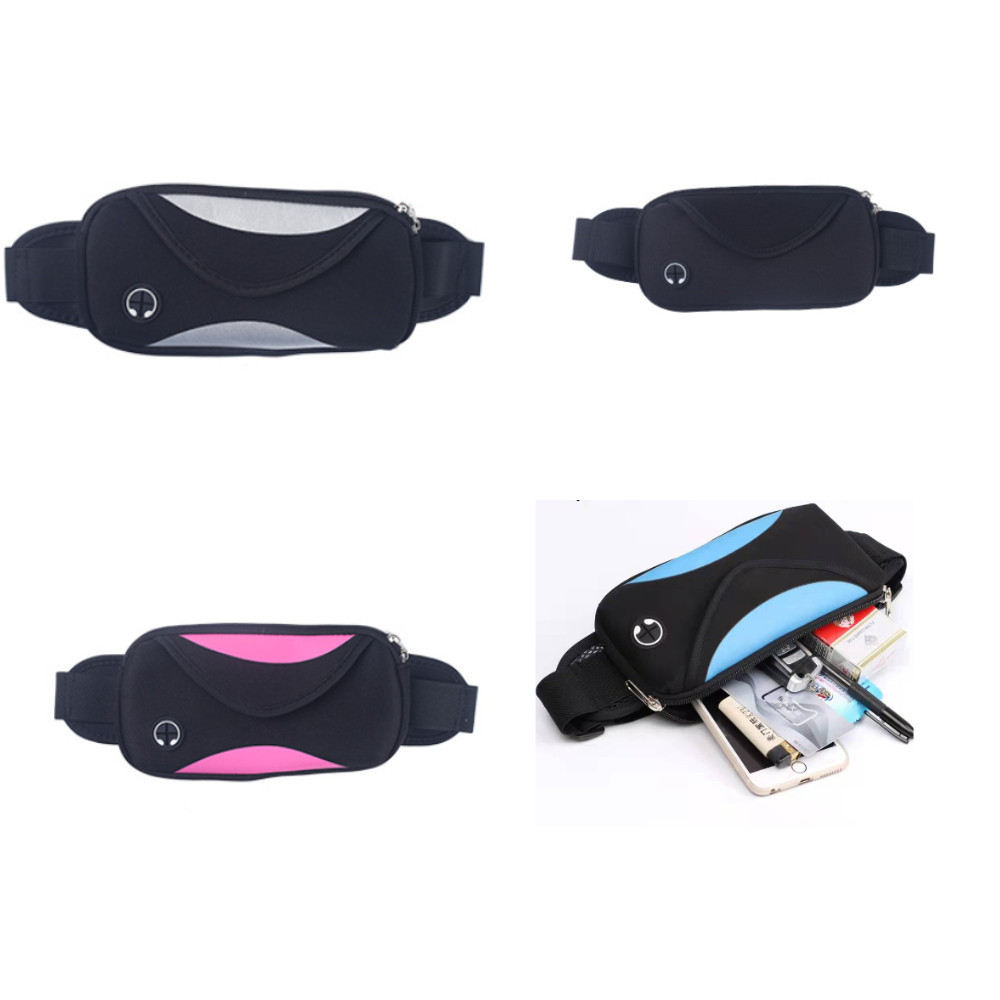 Bolsa Pochete Unissex Esportiva Sem Volume Compacta Leve impermeável porta celular porta garrafa