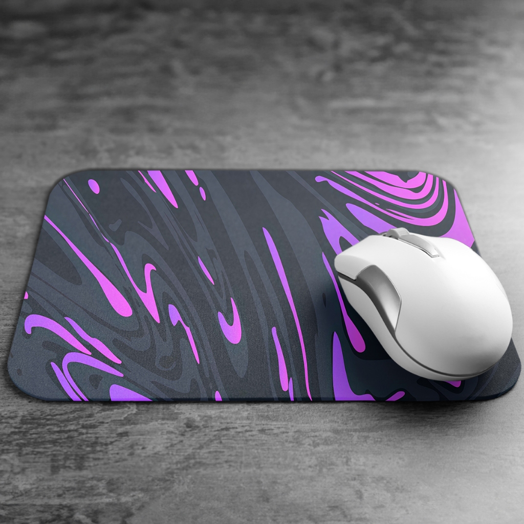 Mouse Pad Gamer Ergonômico Quadrado Premium Abstrato 24x18cm Diversos Modelos