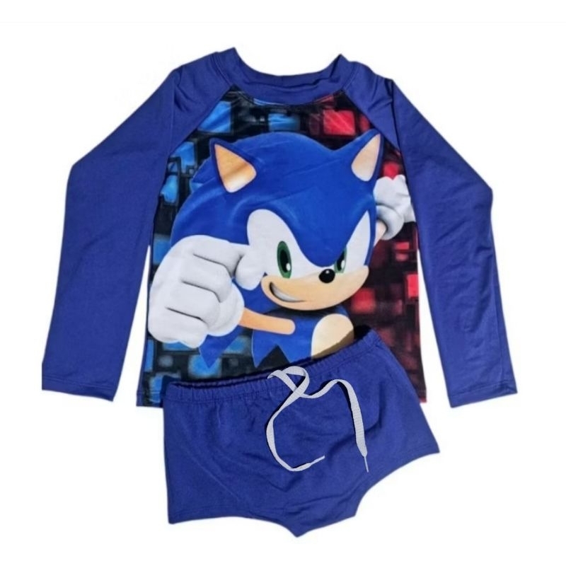 Sunga infantil Liso + Blusa de proteção solar UV50 menino