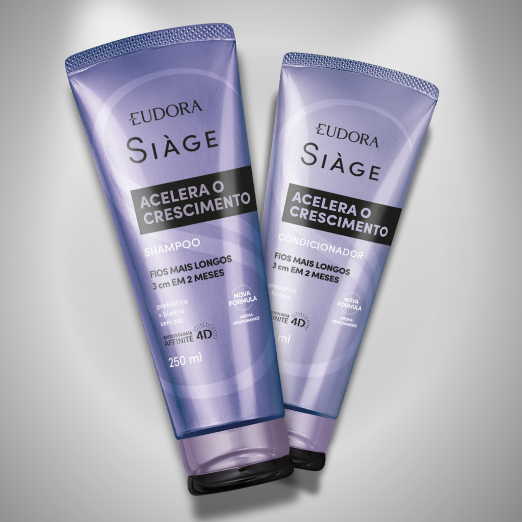 SIÁGE – Shampoo 250ml + Condicionador 200ml – Acelera Crescimento