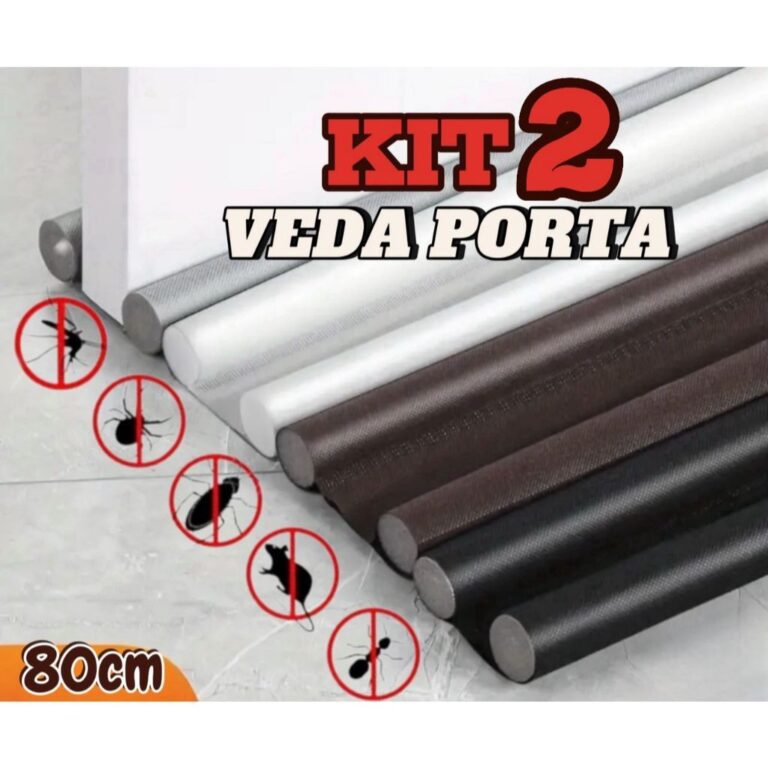 Kit 2 Veda Porta Proteção Protetor de Porta Roli