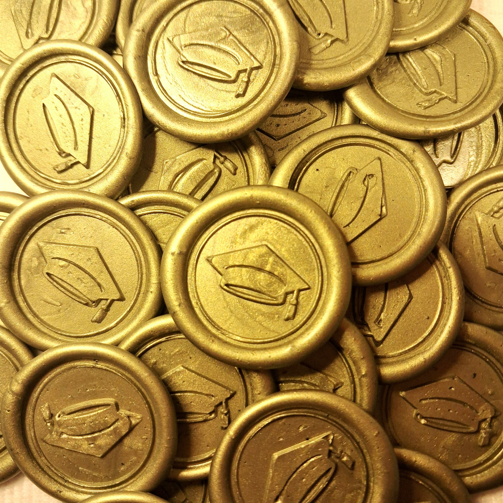 Lacre de Cera Convite  Modelo Formatura Capelo