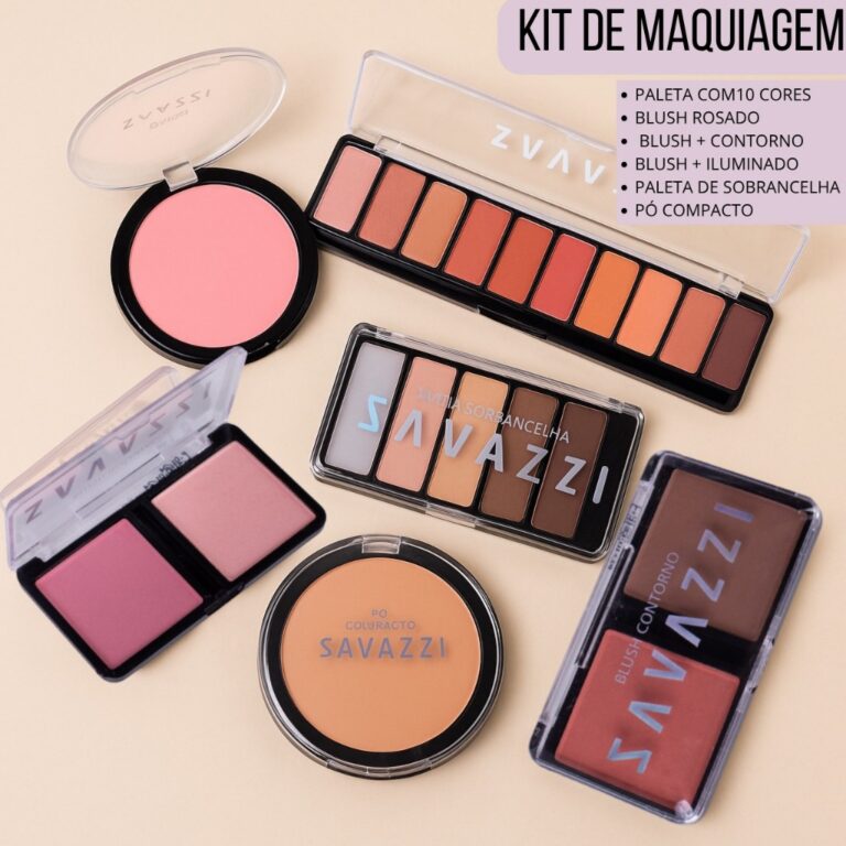 Kit Completo De Maquiagem Com 6 unidades Paleta So