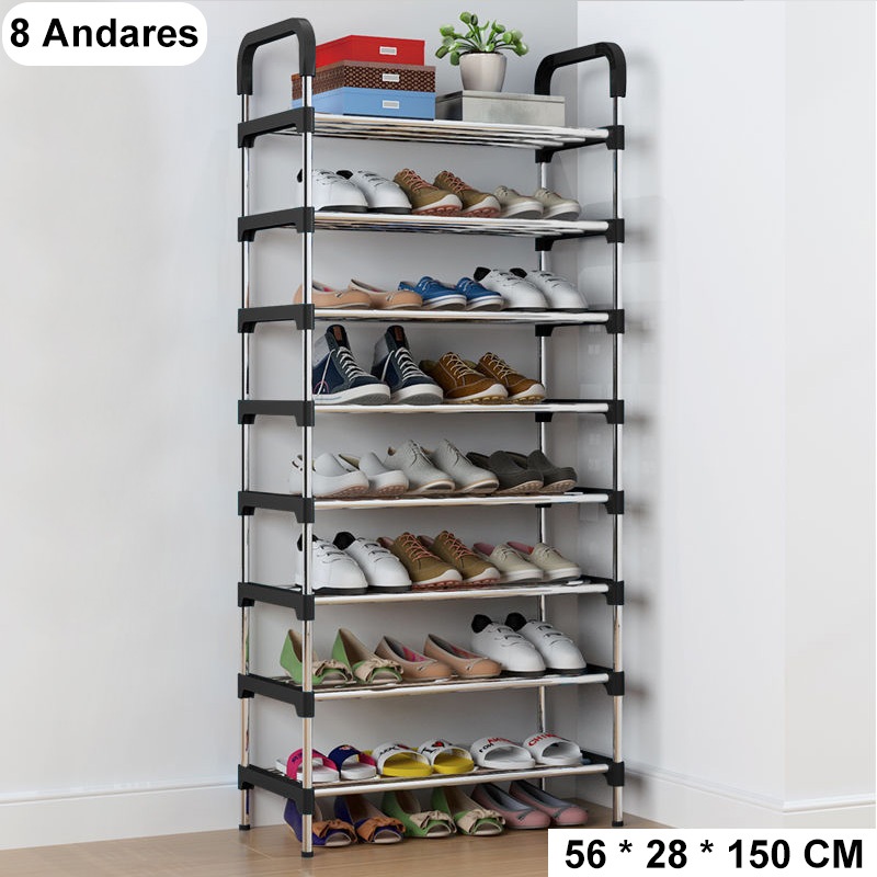 8 Andares Sapateira Multiuso Para Calçados Organizador Desmontável
