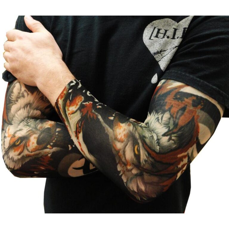 01 Par de Mangas tattoo tatuagem falsa manguito pa