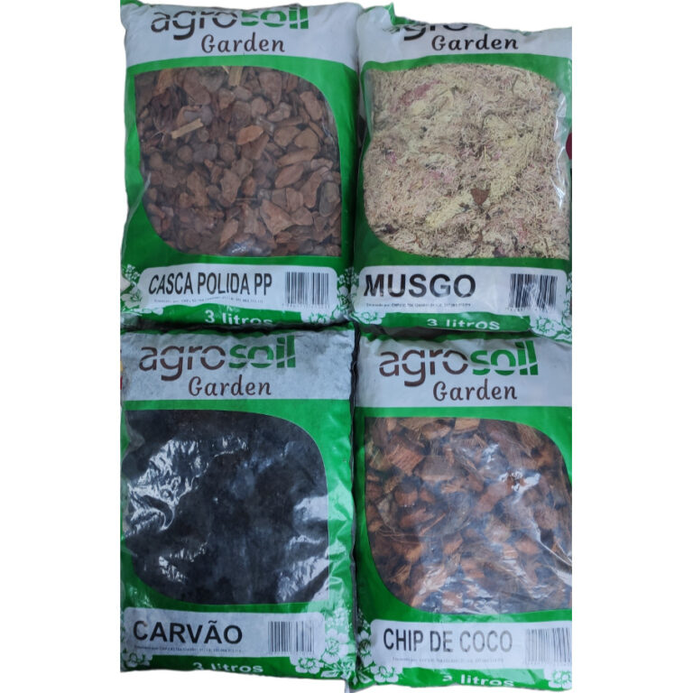 Kit 12 Litros Substrato P/ Orquídeas Musgo Pinus 