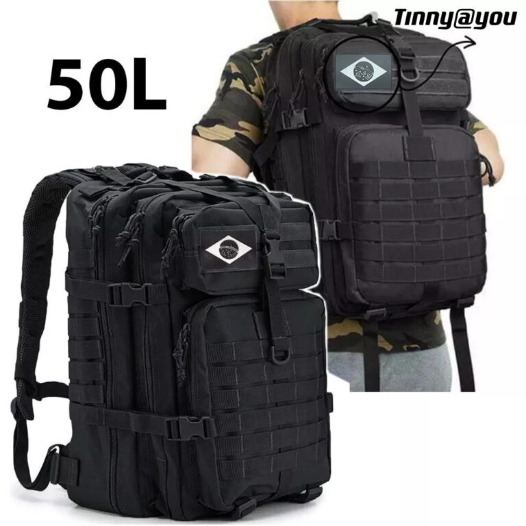 Mochila Tática Militar 50L Impermeável Reforçad