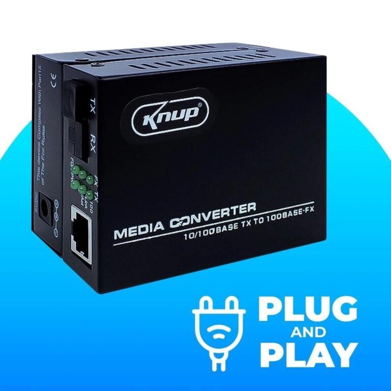 Par Conversor Fibra Óptica Mídia Gigabit 100mbps