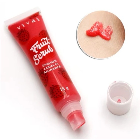 Esfoliante Labial Brilho Batom Gloss Lip Fruit Scr