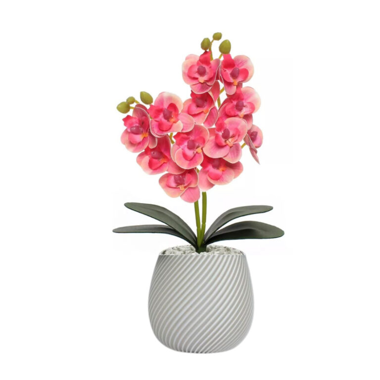 Vaso Flores Artificiais Vaso com Orquídea Decorat