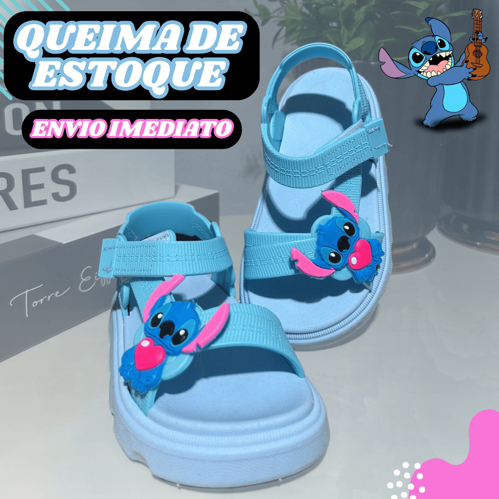 Sandalia Stitch Infantil Estilo Leve e Pratica