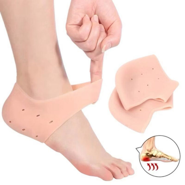 Kit 4 Pares Meia Palmilha Silicone Gel Ortopédica