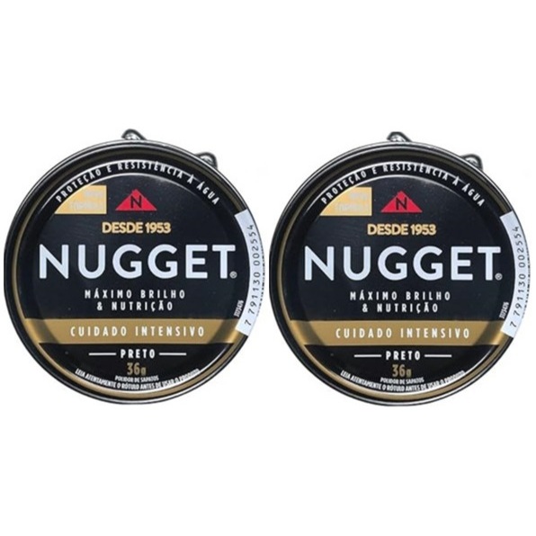 Kit c/2 Ceras Em Pasta Nugget 36g Preto