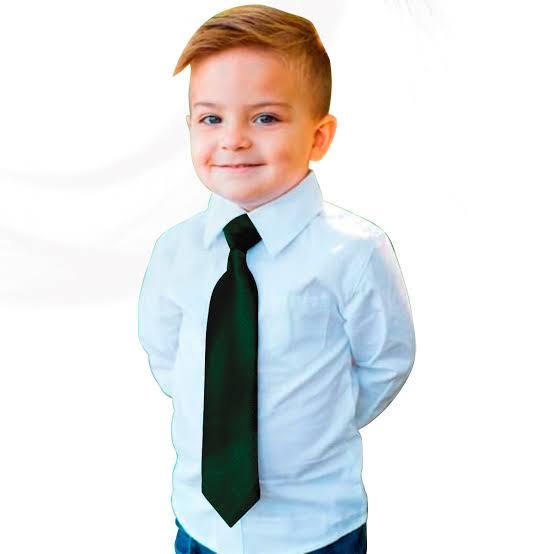 Gravata Pequena Infantil Em Cor Lisa Para Meninos 