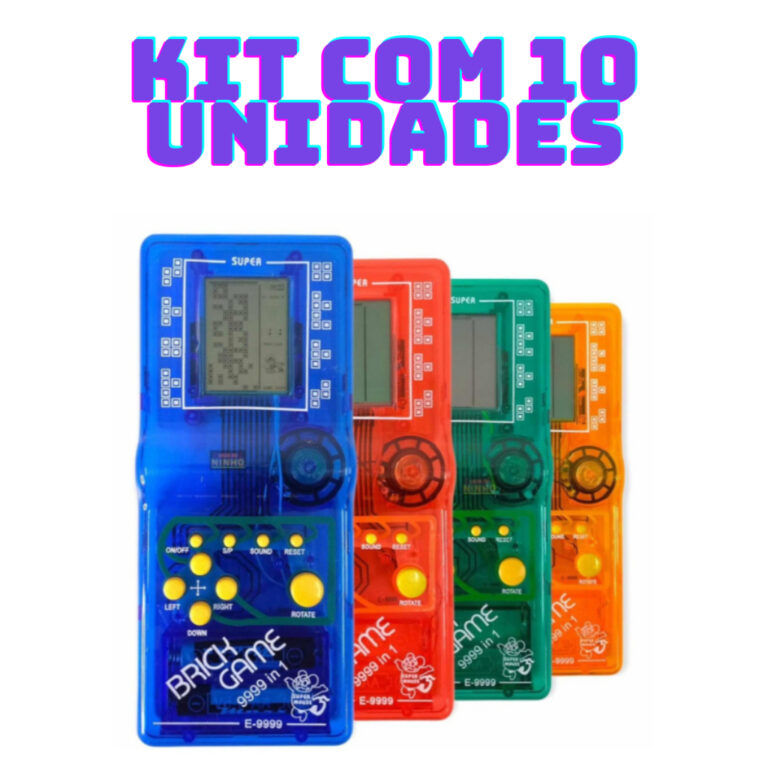 Kit com 10 Super Mini Game Retro Brinck Game Port�