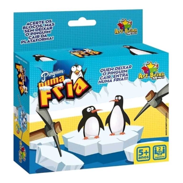 Jogo De Mesa Quebra Gelo Pinguim Armadilha Brinque