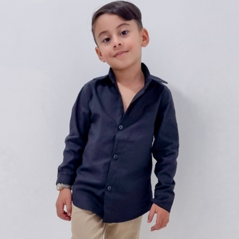 Camisa Social Infantil Menino Manga Longa 1 ao 16