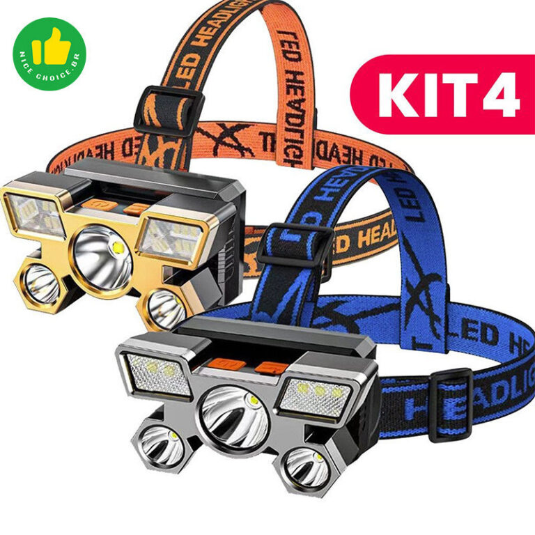 Lanterna Holofote De Cabeça 5 LED Super Brilhante
