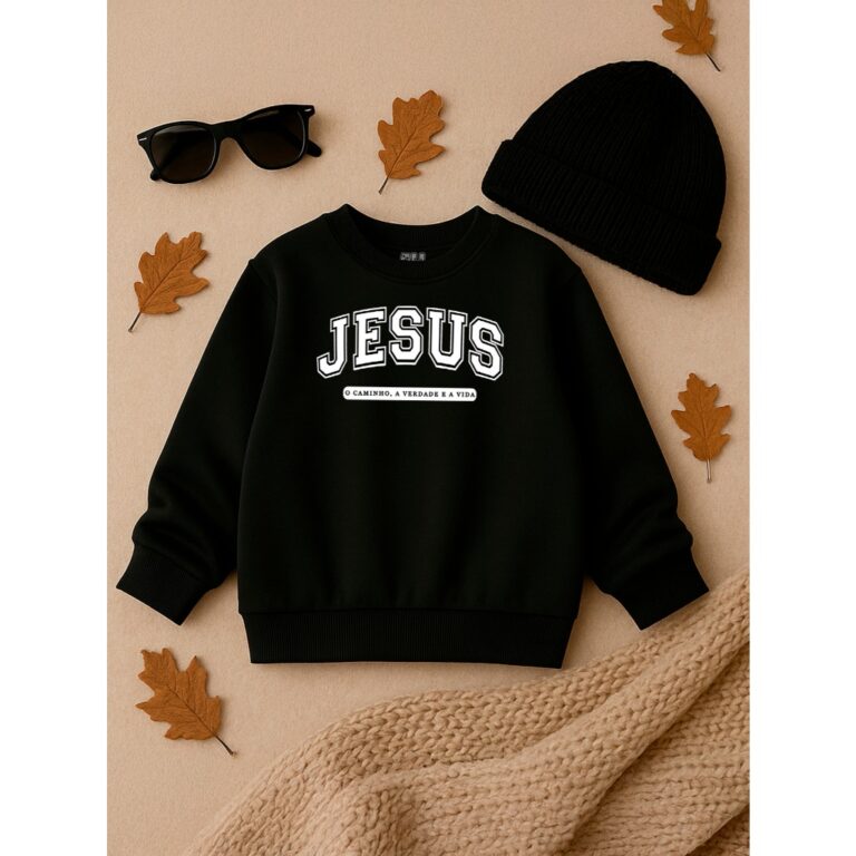 Blusa de Moletom Outono Inverno Juvenil e Infantil