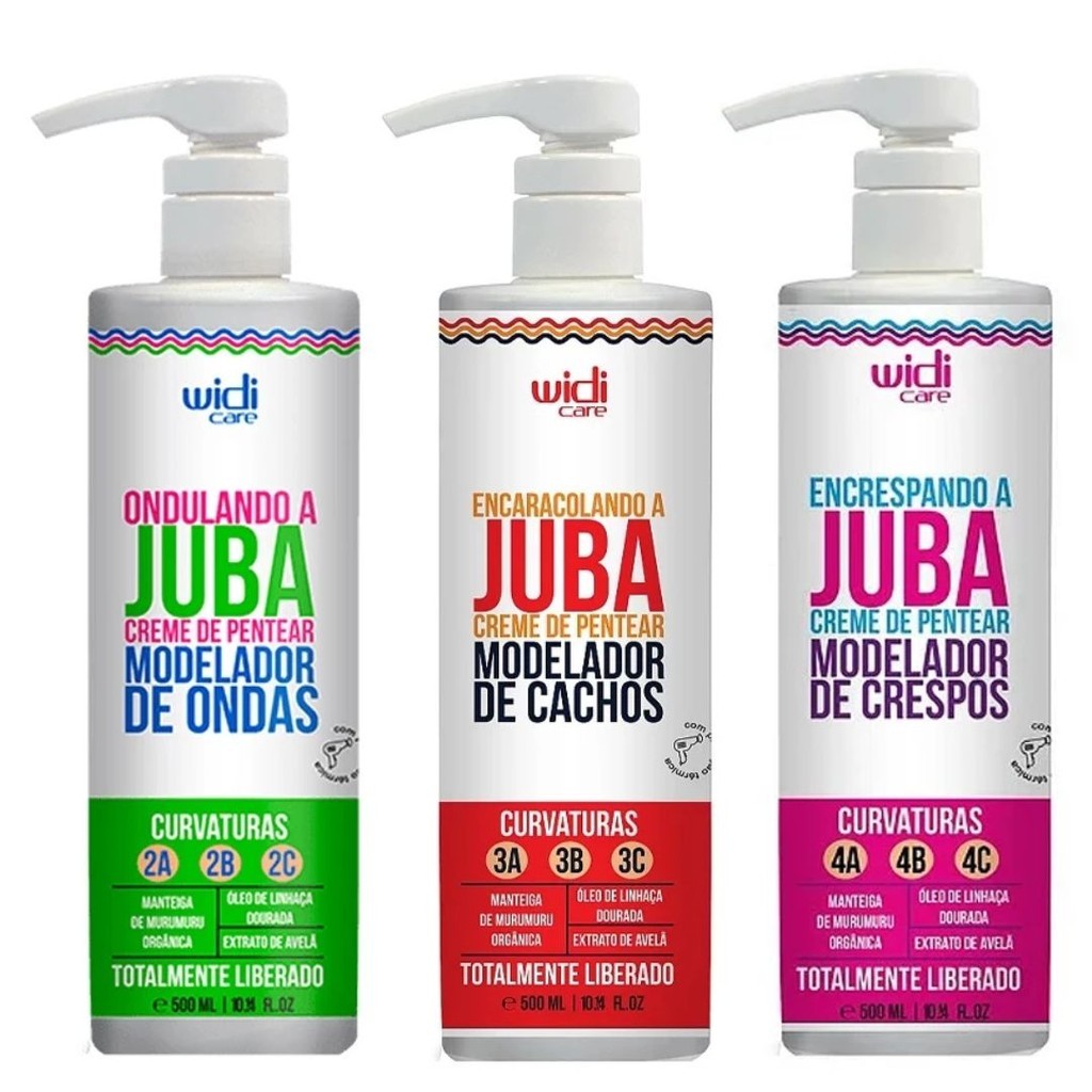 Seu Widi Care Juba Creme de Pentear 500ml – Encrespando/Encaracolando/Ondulando – Escolha o Seu