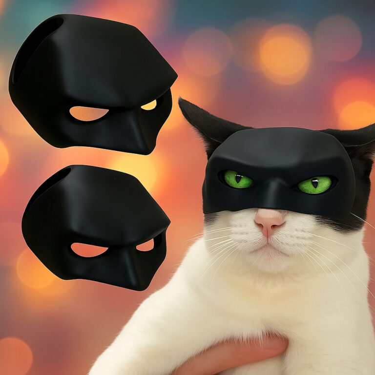 Máscara Batman Gato Oficial Pet TikTok Viral Dive
