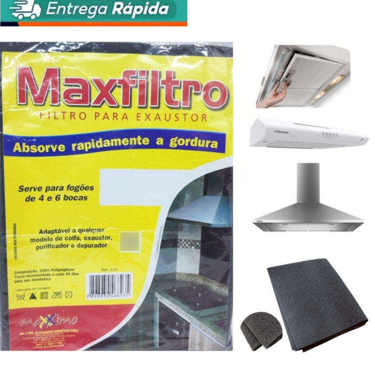 Jogo 4 Filtros Exaustor Depurador Coifa Manta Tama