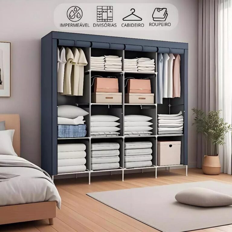 Guarda Roupa Dobrável Organizador De Roupas Decot