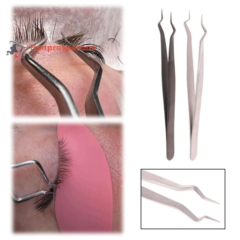 kit com Nova Pinça De Extensão De Cílios Com Is