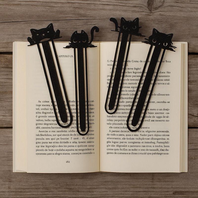 Kit 12, 8, 4 e 1 Marcadores de Páginas, Livros, Revistas, Caderno – Premium