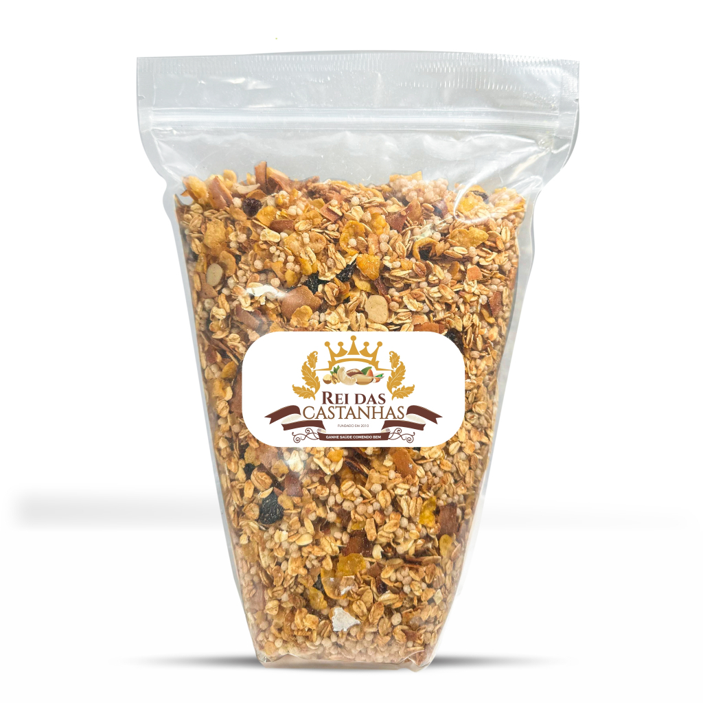 Granola Exclusiva Rei das Castanhas 1KG [RECEITA EXCLUSIVA + 10 INGREDIENTES.