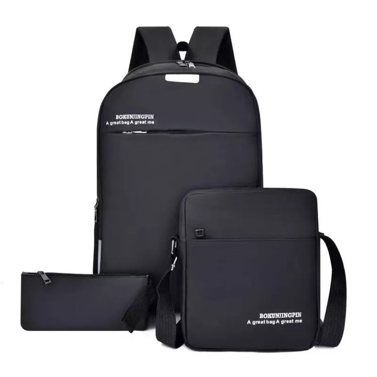 Mochila Bolsa KIT 3 peças Masculina Feminina Esco
