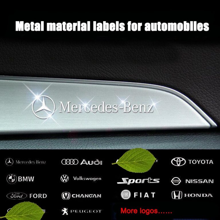 Decoração Do Logotipo 3D metal Carro E Maçaneta