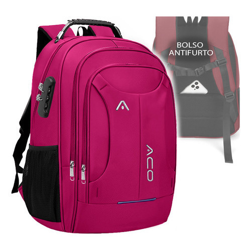 Mochila Feminina Masculina Reforçada Escolar Facu