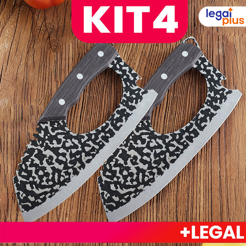 Cutelo lnox Profissional Cabo King ArtesanalChurrasco Cozinha