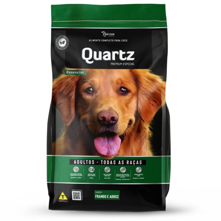 Quartz Ração Premium Cães Adultos Essencial Fra