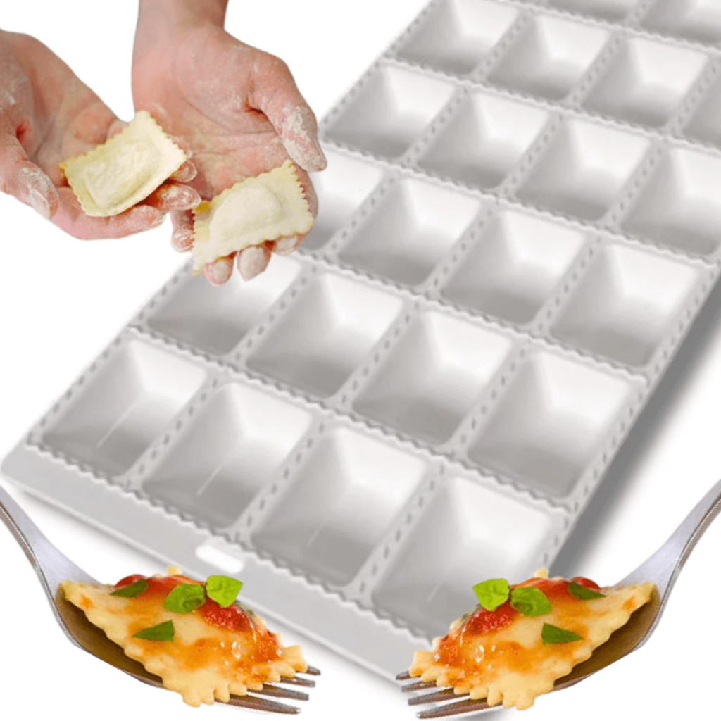 Forma Para Fazer Mini Pastel E Ravioli Recheado 24 Cavidades