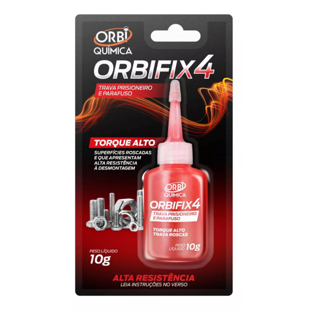 Orbifix4 Trava Prisioneiro e Parafusos Toque Alto 10g – Vermelho