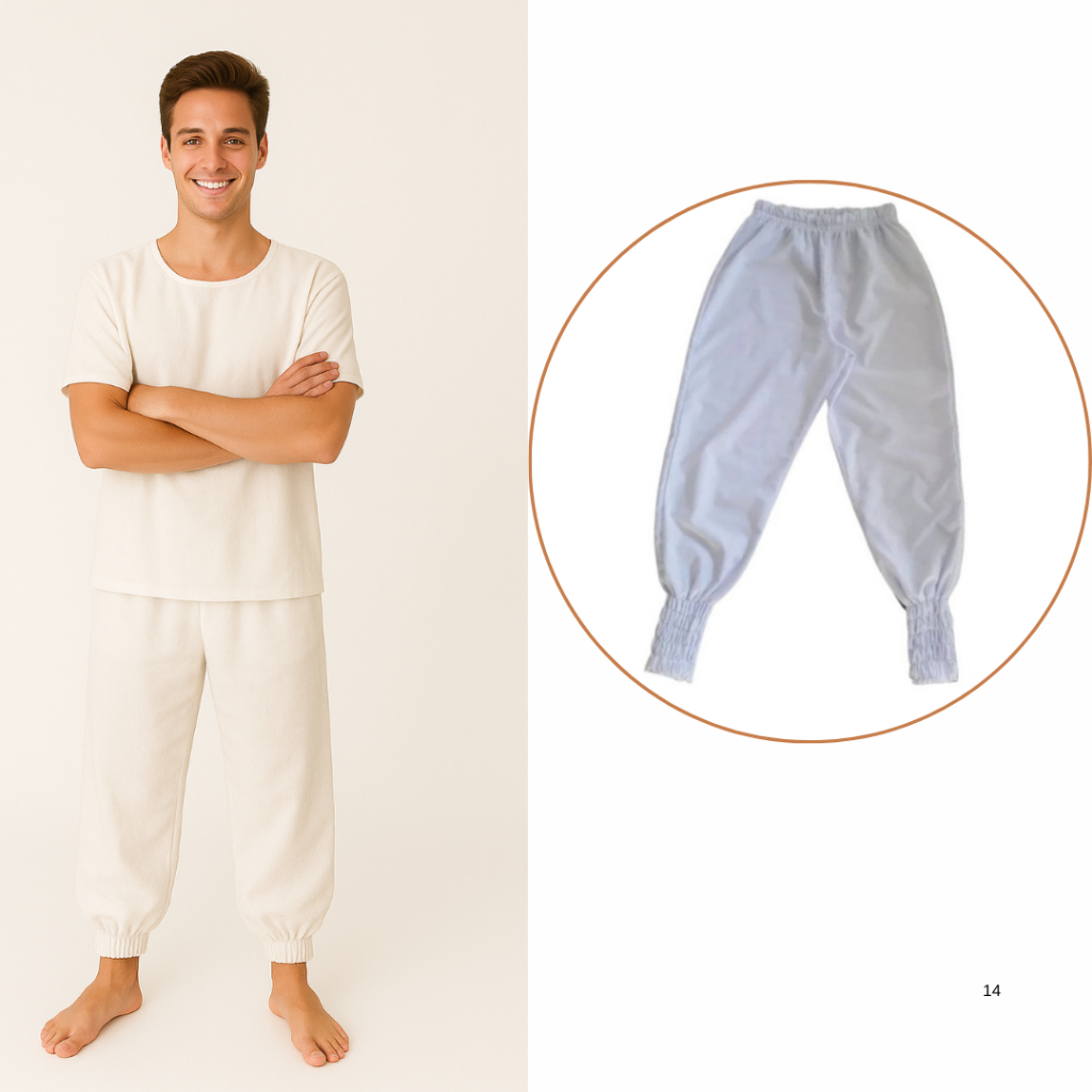 Calça Bombacha Unissex Umbanda e Candomblé Oxford Premium Luxo Entrega Rapida