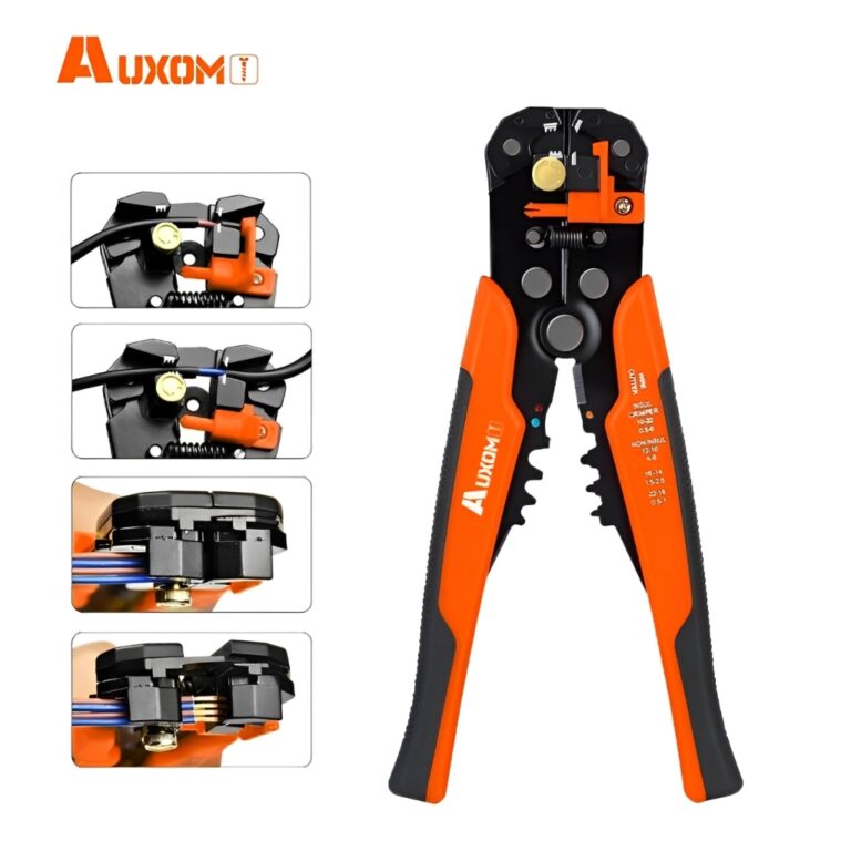 AUXOM Alicate 5 em 1 Profissional: Crimpador + Dec