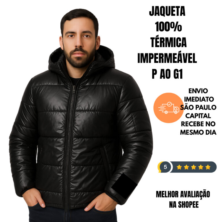 JAQUETA TÉRMICA GOMINHO BOBOJACO DE FRIO IMPERMEA