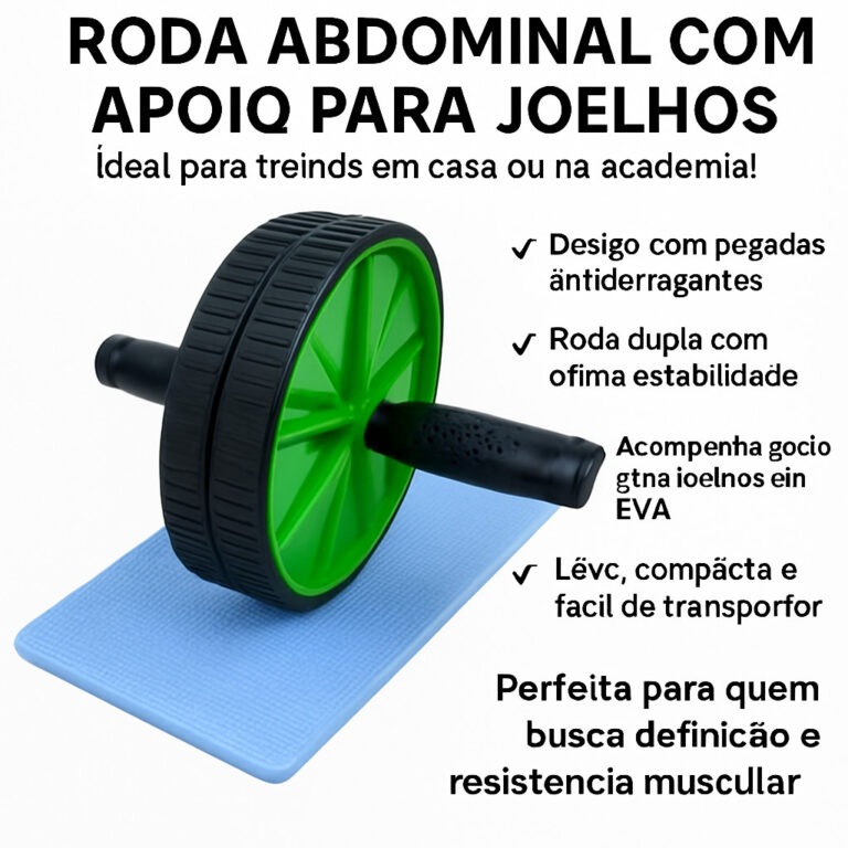 RODINHA RODA ABDOMINAL DUPLA REFORÇADA PROFISSION